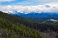 The Absaroka Range from Scenic Highway 296, Wyoming Royalty Free Stock Photo