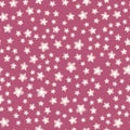 Absctract nordic pattern with stars for decoration. Seamless vector pink pattern.