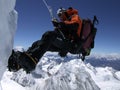 Abseil from the Himalayas Royalty Free Stock Photo