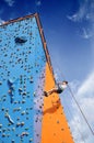 Abseiling climbing wall