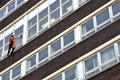 Abseiling Window Cleaner