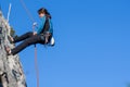 Abseiling Royalty Free Stock Photo