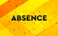 Absence abstract digital banner yellow background