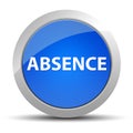 Absence blue round button