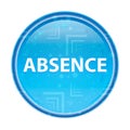 Absence floral blue round button