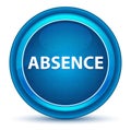 Absence Eyeball Blue Round Button