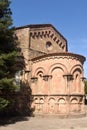 Abside of the romamesque monastery of Sant Joan de les Abadesses, Ripolles, Girona province, Catalonia, Spain