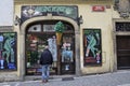 Absinth shop in Prague, Czech Republic Royalty Free Stock Photo