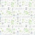 Absinthe accessories seamless pattern