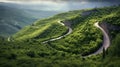 Absinthe Culture Mountain Road In 8k Resolution