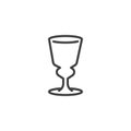 Absinthe glass line icon Royalty Free Stock Photo