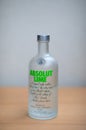 Absolut Lime Vodka. Royalty Free Stock Photo