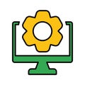 Absolute, complete, computer icon