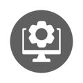 Absolute, complete, computer icon