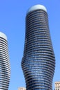 Absolute World, twin towers,  MissiSSauga, Ontarion, Canada Royalty Free Stock Photo