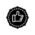 Black solid icon for Absolutely, definitely and fully