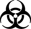 Absolutely symmetric, accurate emblem - biohazard