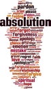 Absolution word cloud Royalty Free Stock Photo
