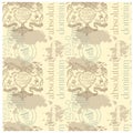 Absolutum dominium vintage pattern Royalty Free Stock Photo