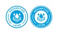 absorption layer vector logo design icon