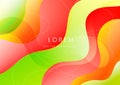 Absract background colorful dynamic fluid shape banner design