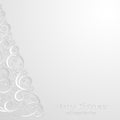 Absrtact Floral Christmas Tree Background, Royalty Free Stock Photo