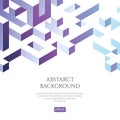 Abstact background in isometric style. The illusion of a three-dimensional image.