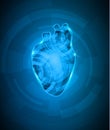 Abstact heart mechanism Royalty Free Stock Photo