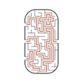 Abstact labyrinth. Game for kids. Puzzle for children. Maze conundrum. Vector illustration