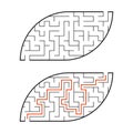 Abstact labyrinth. Game for kids. Puzzle for children. Maze conundrum. Vector illustration