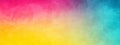 Abstact painting background - Colorful pink, yellow and turquoise gradient noisy grain texture (Generative Ai
