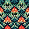 Abstact pattern thai background