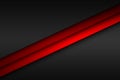 Abstact red line vector background. Overlap layers on black background Royalty Free Stock Photo