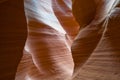 Abstact shapes of Antelope Canyon, Arizona, USA Royalty Free Stock Photo