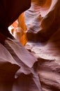 Abstact shapes of Antelope Canyon, Arizona, USA Royalty Free Stock Photo