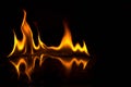 Abstact wallpaper fire flames on black background
