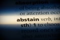 Abstain