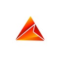 Abstarct triangle logo icon Royalty Free Stock Photo