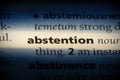 Abstention