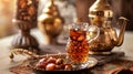 Abstinence from food and drink, dawn to dusk during Ramadan. Royalty Free Stock Photo