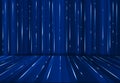 Abstrac digital lazer line science fiction matrix dark blue perspective background