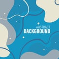 Flat Illustration of a Liquids Abstrack Background. vector illustration Royalty Free Stock Photo