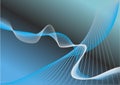 blue waves abstract background Royalty Free Stock Photo