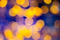 Abstrack bokeh on yellow blue background