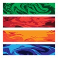abstrack colored banners background with a swirl pattern Royalty Free Stock Photo