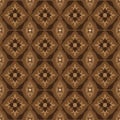 Abstrack pattern on Central Java batik with seamless brown color design Royalty Free Stock Photo
