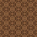 Abstrack pattern on Central Java batik with smooth brown color design Royalty Free Stock Photo