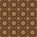 Abstrack pattern on Parang batik with smooth brown color design Royalty Free Stock Photo