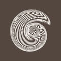 Vector abstrackt spiral background