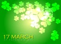 Abstrackt of St.Patrick `s Day, Card or Banner Royalty Free Stock Photo